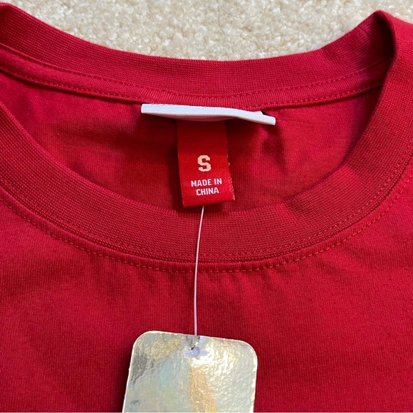 NEW Mitchell & Ness Shirt Mens Small Red Chicago Blackhawks Hockey NHL Pocket - Picture 6 of 12